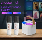 Portable Karaoke Speaker with RGB and Microphone Set