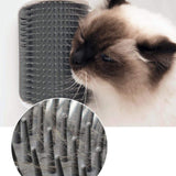 Massage corner/brush for cats